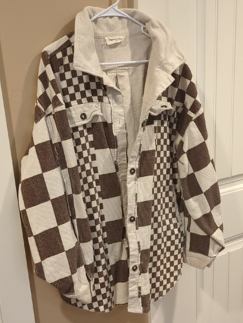 Oversized Checkered Shacket - Picture 2 of 5